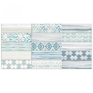 Декор Нефрит-Керамика Ванкувер голубой  04-01-1-10-05-61-1636-0