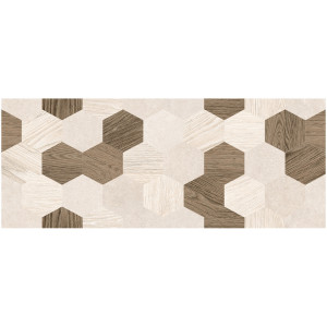 Керамическая плитка Laparet Betonhome настенная бежевый мозаика 20х50