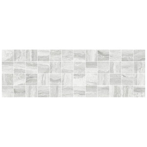 Мозаика Laparet Glossy Декор мозаичный серый MM11188 20х60