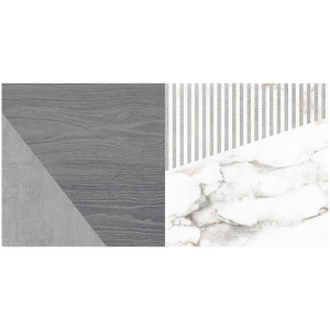 Керамическая плитка Laparet Savage настенная серый узор 34078 25х50