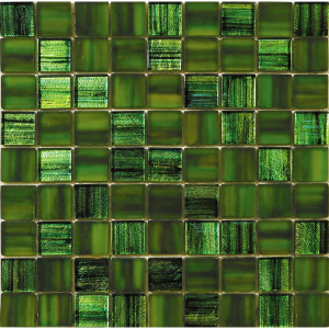 Мозаика MiR mosaic Natural Dark Стекло зеленый JP-308