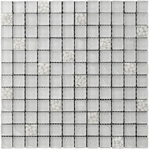 Мозаика MiR mosaic Natural Flowers белый KDS-23