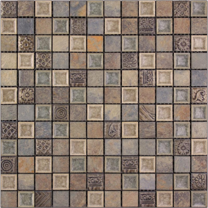 Мозаика MiR mosaic Natural Inka Стекло, Мрамор, Агломерат BDA-2305