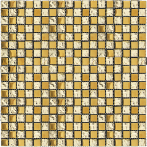 Мозаика MiR mosaic Natural Light Стекло золото PA-04-15