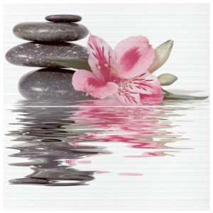 Панно Нефрит-Керамика Олеандр черное  06-01-1-23-04-04-331-0