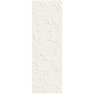 Керамическая плитка Meissen Winter Vine рельеф белый 29x89 O-WIN-WTA052
