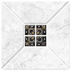 Декор Керамин Риальто 1 тип 2 золото 20х20