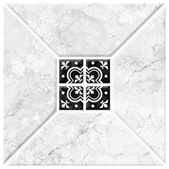 Декор Керамин Риальто 1С тип 2 серая 20х20