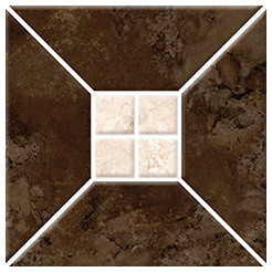 Плитка настенная  Керамин Риальто 3Т тип 2 коричневая 20х20