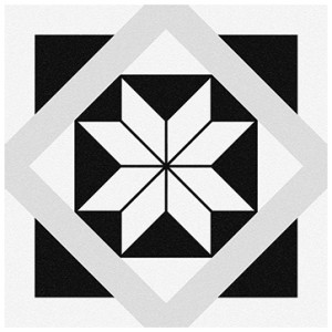 Керамогранит Cersanit Stream геометрия, белый (C-SM4A053D) 29,8х29,8