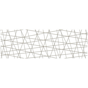 Вставка Cersanit Vegas белый (VG2U051) 25x75