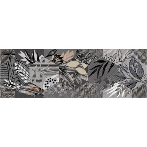 Вставка Creto Cemento Vetro Grey W\DEC P 25x75 NR Mat СEV19D37200A