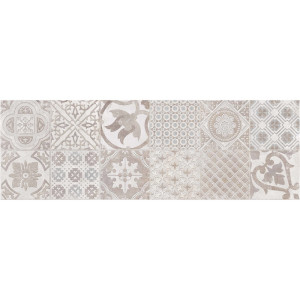 Вставка Creto Porto Vetro Grey W\DEC M 25x75 NR Glossy 1 MEZ19D17200C