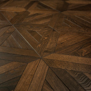 Инженерный модульный паркет Kochanelli Квадро Дуб Тёмный 441х441х15 мм