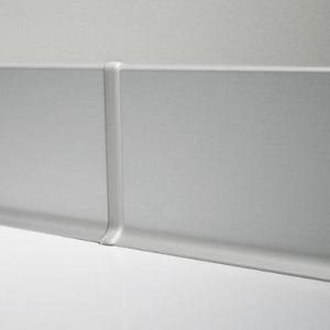 Алюминиевый плинтус Лука Пл 80-501 Серебро 11х80 мм (пог. м)