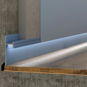 Плинтус Pro Design 7209 теневой скрытый RAL Любой цвет 12.7х30х52х2700 мм