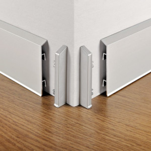 Алюминиевый плинтус Progress Profiles PKISPAA 10х70х2000 мм (пог. м)