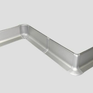 Алюминиевый плинтус самоклеющийся Effector Q63.01 Серебро 16.8х40х2700 мм (пог. м)