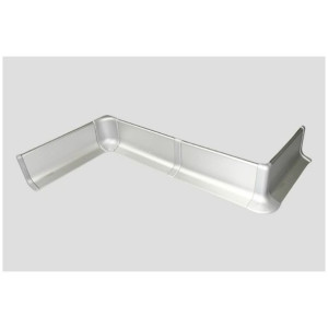 Алюминиевый плинтус самоклеющийся Effector Q63.01 Серебро 16.8х40х2700 мм (пог. м)