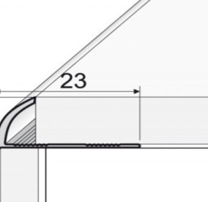 Алюминиевый С-профиль Effector Анодированный серебро гибкий 10 мм S 53.01 (пог. м)