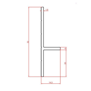 Алюминиевый теневой плинтус Eвротрим 7627.00 Золото 20/30х12,5х2000 мм (пог. м)