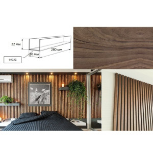 Декоративные рейки Finitura Art 091 22х40х2750 мм