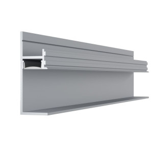 Плинтус AluminiumPro AL13-7210 теневой скрытый анодированный 17.5х25х48.5х2700 мм (пог. м)