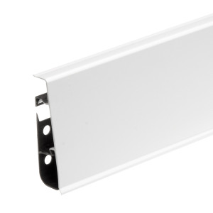 Плинтус Cezar Hi-Line Prestige P089 Белый глянец 22х75 мм (пог. м)