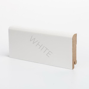 Плинтус Deartio Economy W02-80 White 16х80х2050 мм (пог. м)