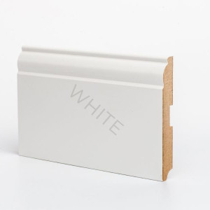 Плинтус Deartio Economy W04-120 White 16х120х2050 мм (пог. м)