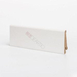 Плинтус Deartio Universal U101-60 Белый 60х16х2050 мм (пог. м)