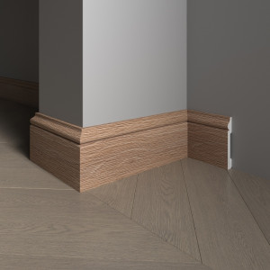 Плинтус Decor Dizayn 005-90SH 13х79х2400 мм (пог. м)