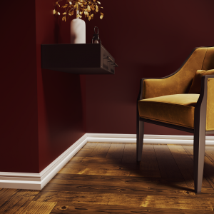 Плинтус Evrowood Белый PN 040 LED 12х80х2000 мм (пог. м)