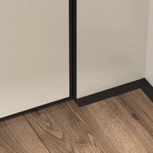 Плинтус Laconistiq Micro 11 Mini щелевой Серебряный анодированный 5х11х2000 мм 