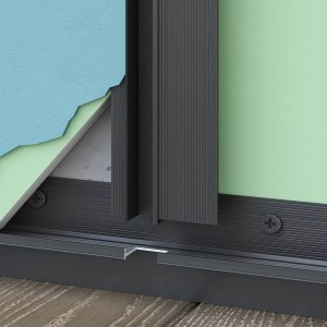 Плинтус Laconistiq Regular теневой Чёрный анодированный 15х45х3000 мм зазор 15/20 (пог. м)