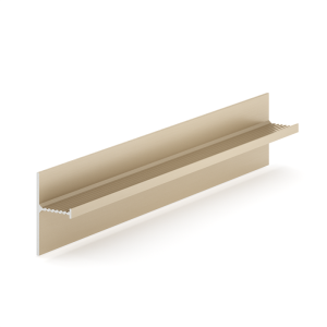 Плинтус Laconistiq теневой Reverse 2.0 Золотой анодированный 16х39.3х3000 мм зазор 15/20 (пог. м)