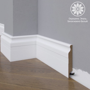 Плинтус Madest Decor 02-100-16 Белый 16х100 мм (пог. м)