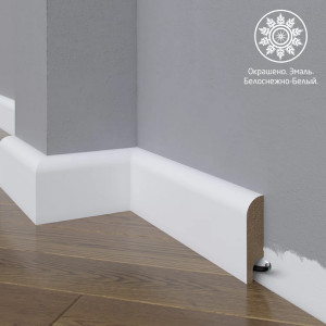 Плинтус Madest Decor 10-072-16 Белый 16х72 мм (пог. м)
