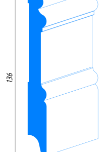 Плинтус Madest Decor 17-136-16 Белый 16х136 мм (пог. м)