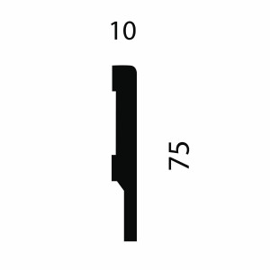 Плинтус МДФ CoSca Artiva AP72 10х75х2400 мм (пог. м)