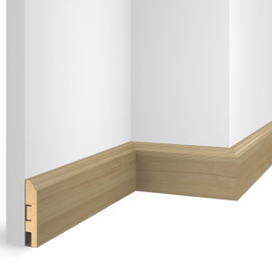 Плинтус МДФ CoSca Artiva EP07 Дуб Белёный 16х80х2400 мм (пог. м)