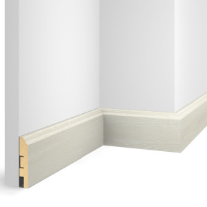 Плинтус МДФ CoSca Artiva EP07 Груша Белая 16х80х2400 мм (пог. м)
