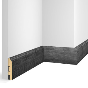Плинтус МДФ CoSca Artiva WP07 Дуб Графит 16х80х2400 мм (пог. м)