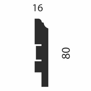 Плинтус МДФ CoSca Artiva WP07 Дуб Муссон 16х80х2400 мм (пог. м)