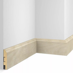 Плинтус МДФ CoSca Artiva WP07 Ясень Кристалл 16х80х2400 мм (пог. м)