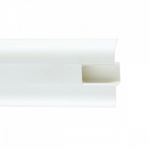 Плинтус пластиковый Royce 834 Белый Матовый 22х58 мм (пог. м)