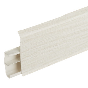 Плинтус пластиковый Wimar Quadro Дуб белый 22х100 мм (пог. м)