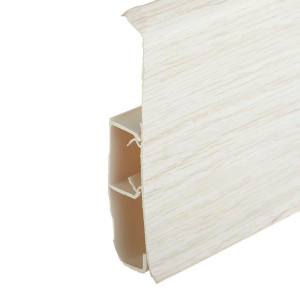 Плинтус пластиковый Wimar Quadro Дуб белый 22х100 мм (пог. м)