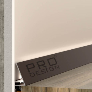 Плинтус Pro Design 570 Corner щелевой Коньяк 15.5х30х2700 мм (пог. м)