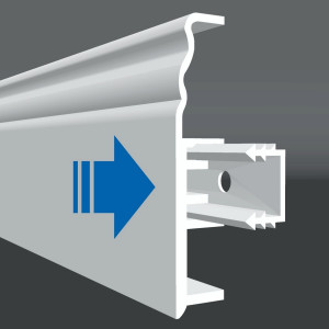 Плинтус Smartprofile Durable Smart 70 18х70 Белый под покраску (пог. м)